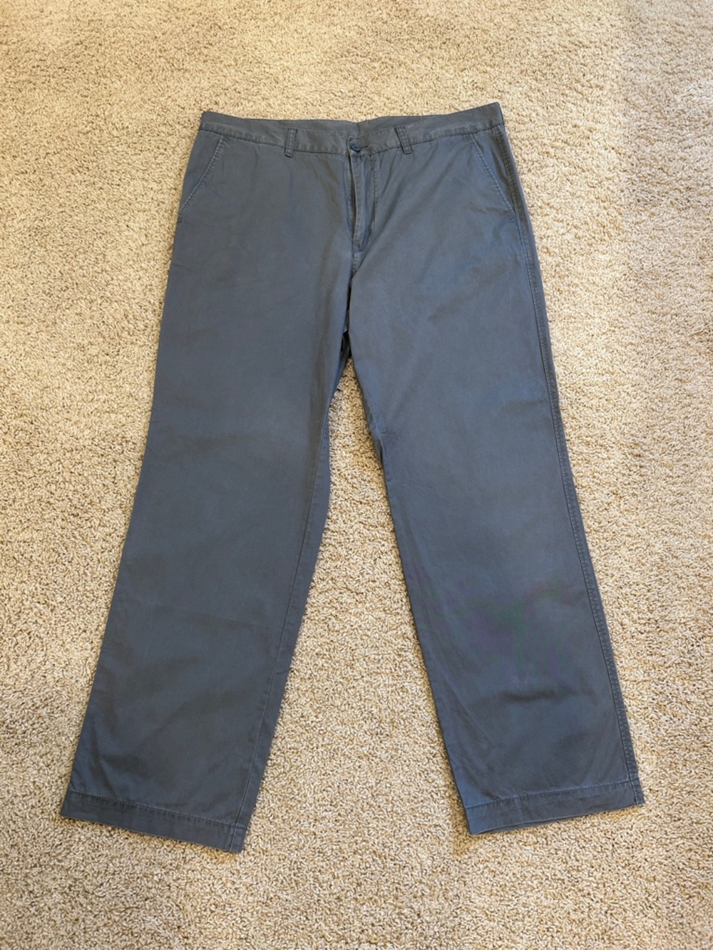 Lacoste Men's Straight-Leg Chinos in Charcoal